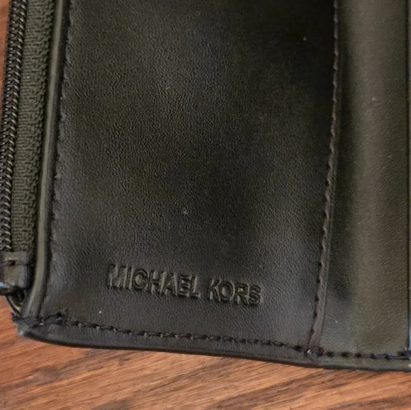 New Michael Kors Carmen black leather & haircalf handbag & wallet set - Picture 9 of 15